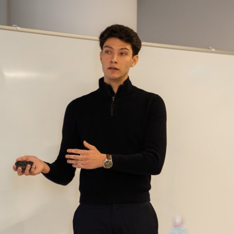 Mihai Vasile presenting